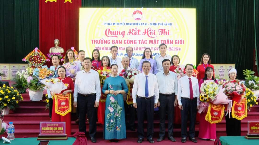 Xã Cổ Đô đạt giải nhì cuộc thi Trưởng Ban công tác mặt trận giỏi cấp huyện